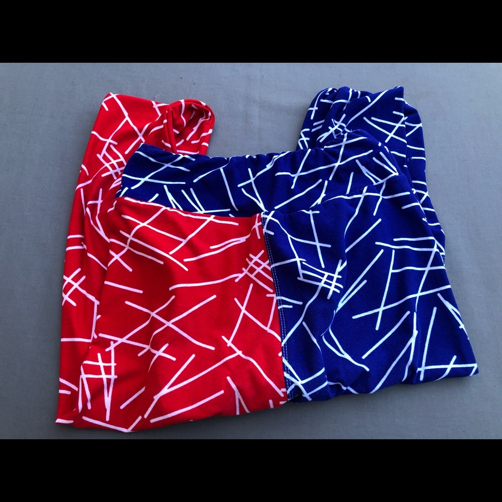 Lularoe OS Split Leg Leggings - Picture 3 of 3